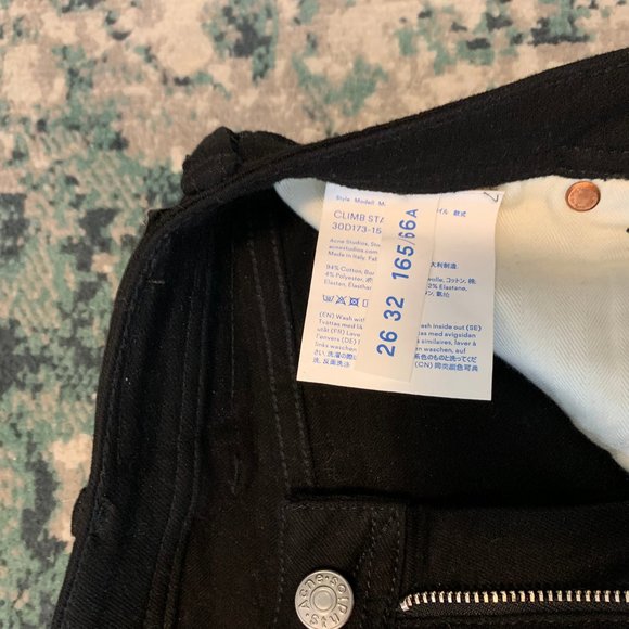 Acne Studios Climb Stay Black Jeans 26/32 - Picture 6 of 11
